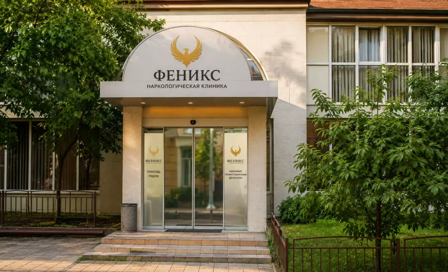Вход в наркологическую клинику «Феникс» во Владимире