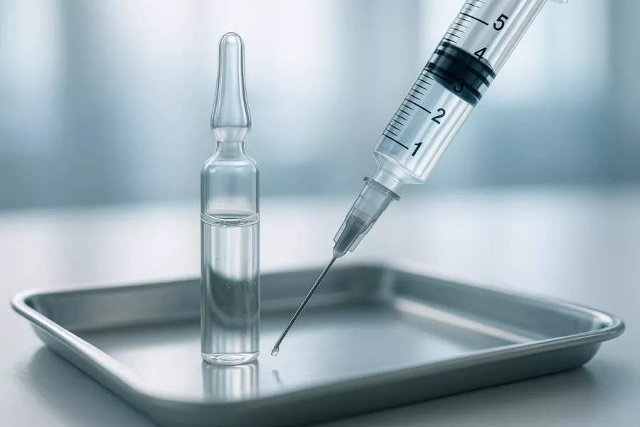 Укол от алкоголизма: врач вводит препарат внутримышечно